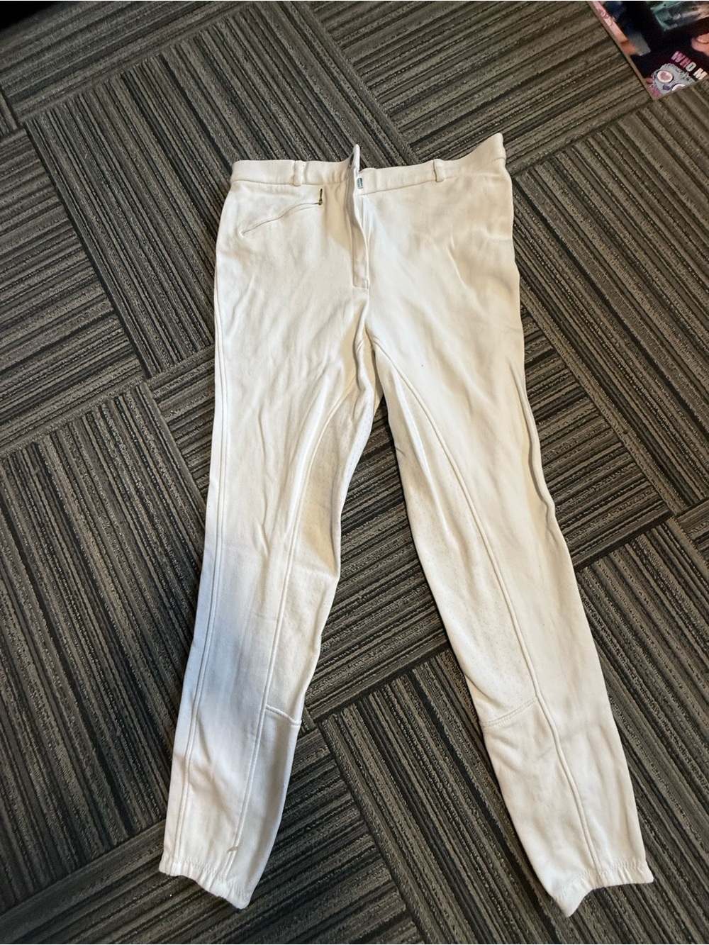 Womens White Performance Riding Pants - Picture 1 of 3